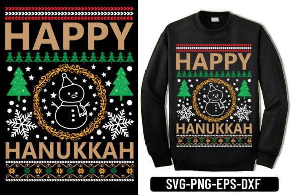 Reviewing the Ugly Sweater -Happy Hanukkah Design